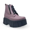 Botas De Plataforma Con Cierre Vinipiel Lila #3000