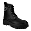410 negro 1 Botas Plataforma Con Cadena Vinipiel Negro #410
