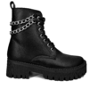 410 negro 2 Botas Plataforma Con Cadena Vinipiel Negro #410