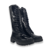 43 Botas Largas Charol Negro #903