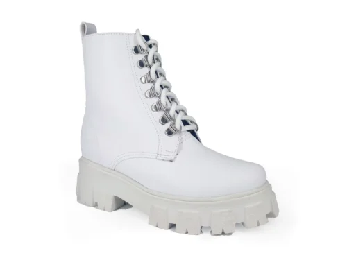 500 blanco 1 Botas De Plataforma Vinipiel Blanco #500