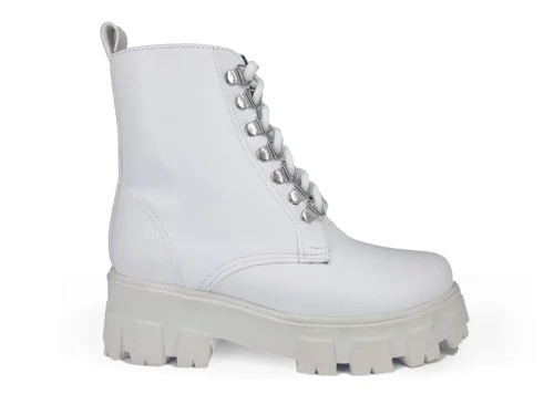 500 blanco 2 Botas De Plataforma Vinipiel Blanco #500