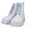 500 blanco 3 Botas De Plataforma Vinipiel Blanco #500