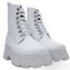 500 blanco 4 Botas De Plataforma Vinipiel Blanco #500