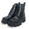 Botas De Plataforma Vinipiel Negro #500